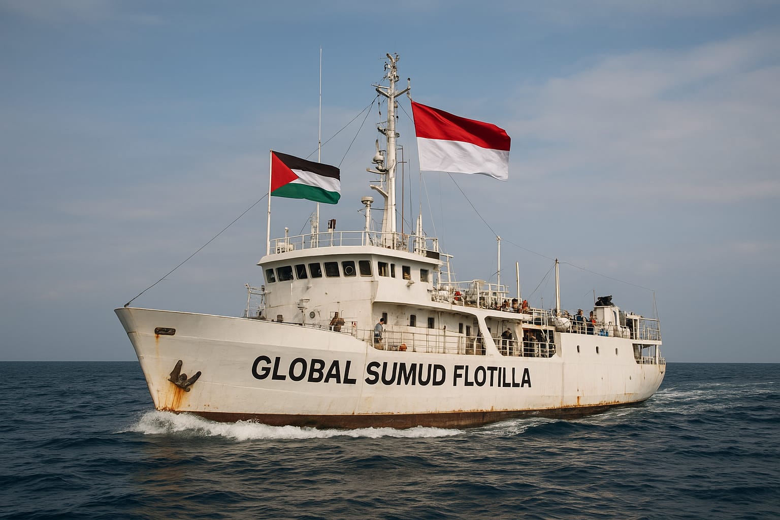 44 Negara Bersatu, Kapal Kemanusiaan Bertolak ke Gaza