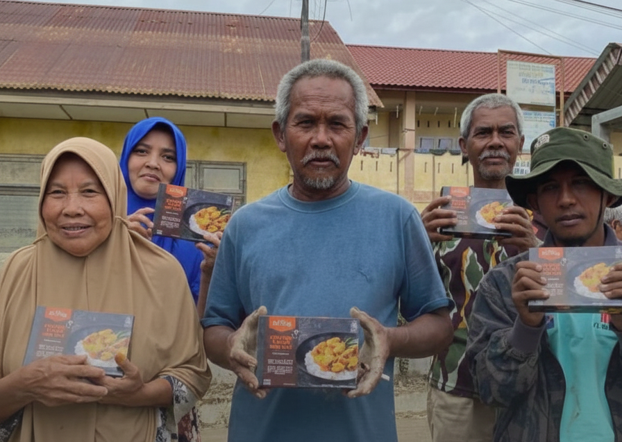 240 Paket Makanan Siap Saji Disalurkan untuk Warga Terdampak Banjir Aceh Tamiang